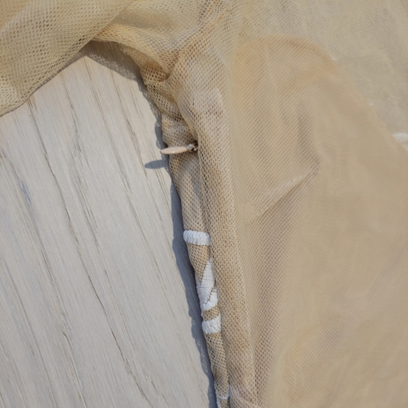 NWT Forever 21 Nude Embroidered Lace Illusion Mini Dress - Picture 5 of 6